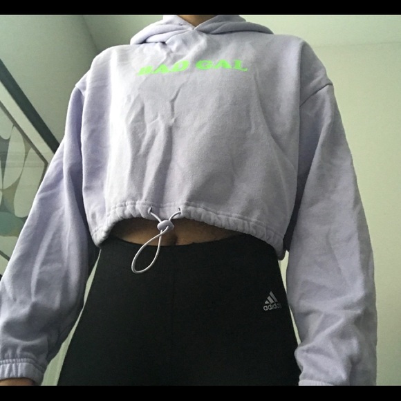 Bad Gal cropped hoodie - Picture 1 of 5